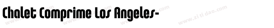 Chalet Comprime Los Angeles字体转换